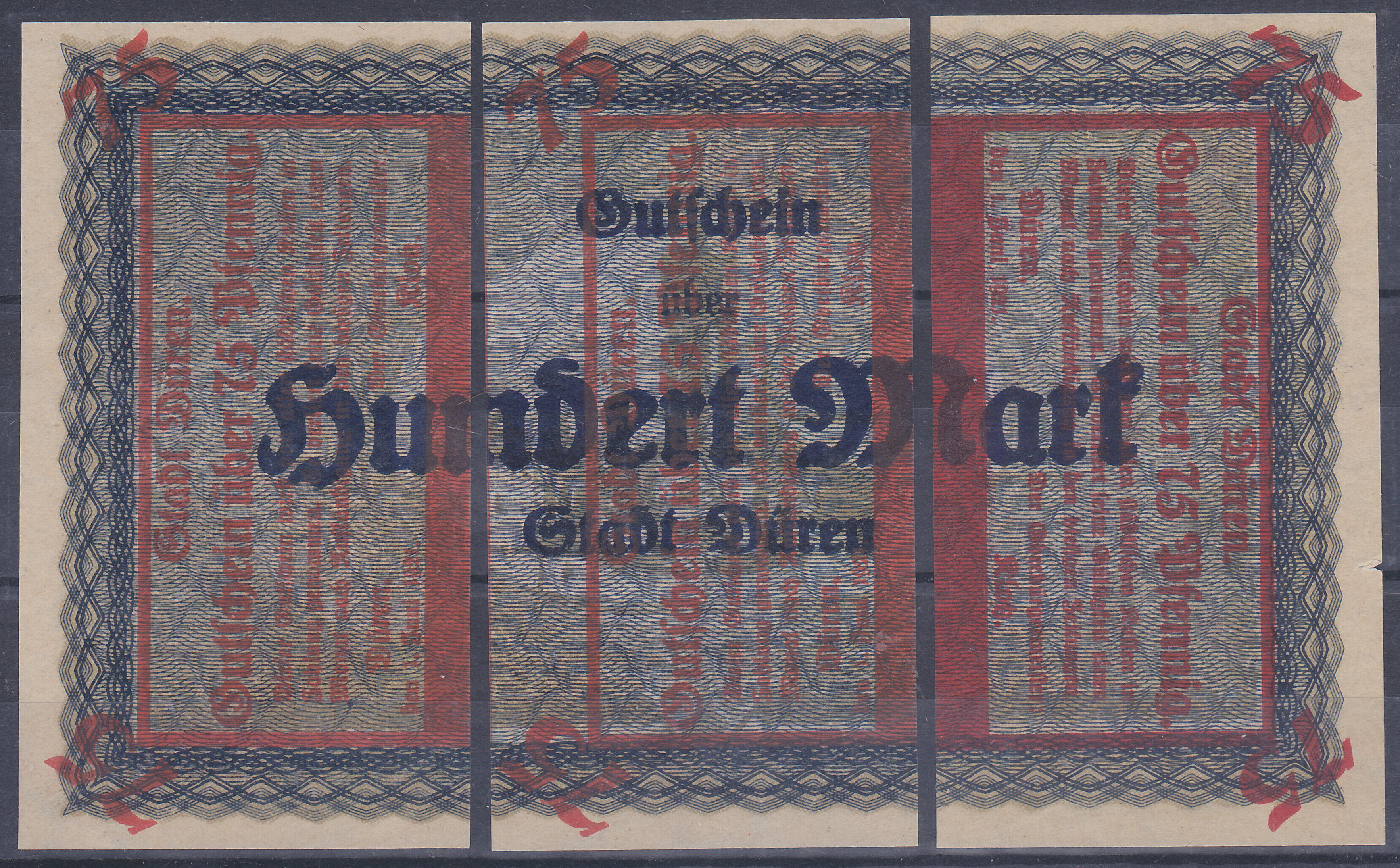 Ein 25 Pfennig-Schein ca. Format: 89mm x 48mm