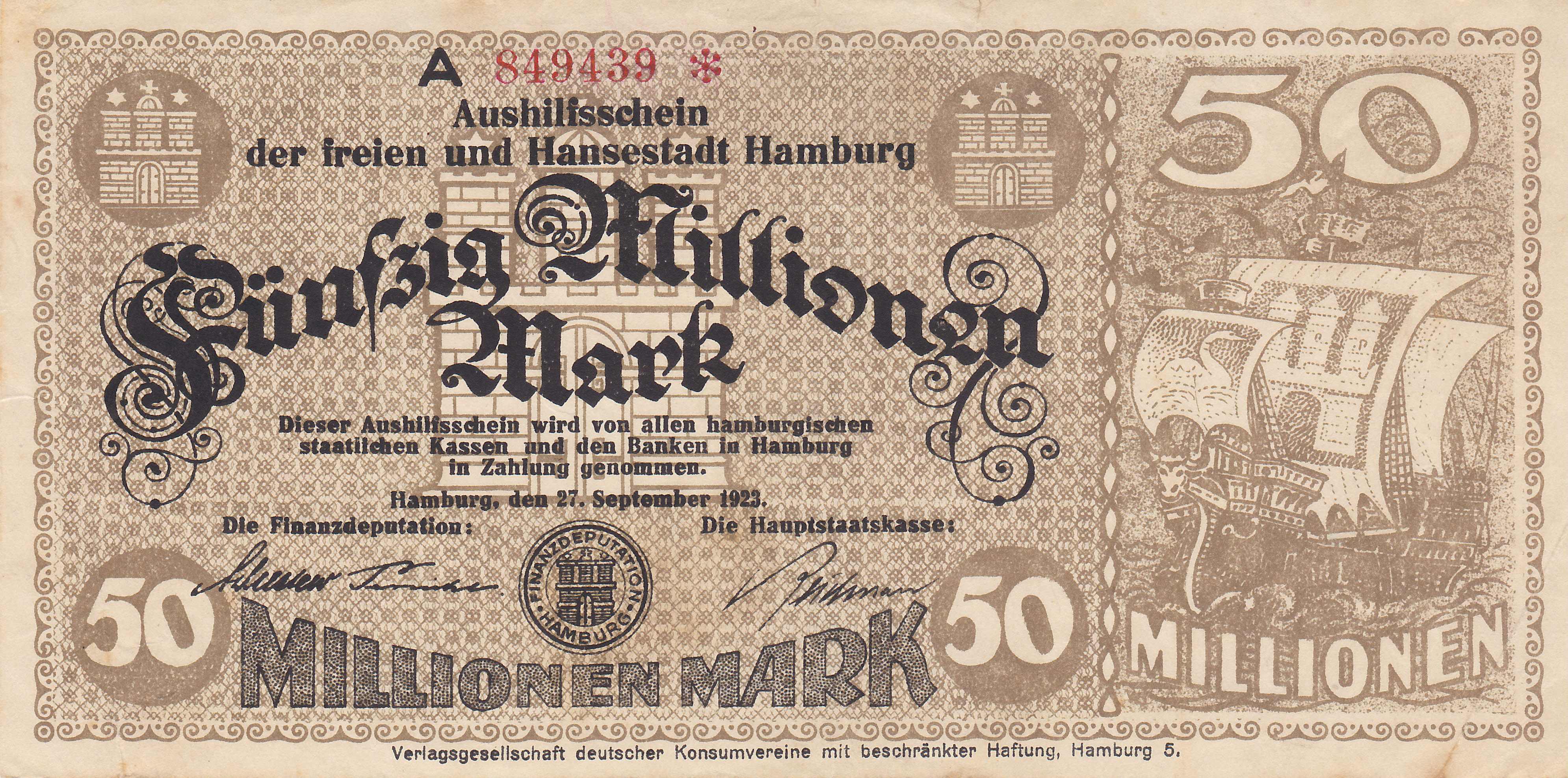 Leider kein Bild v. Hamburg_50Mio_27.09.1923  