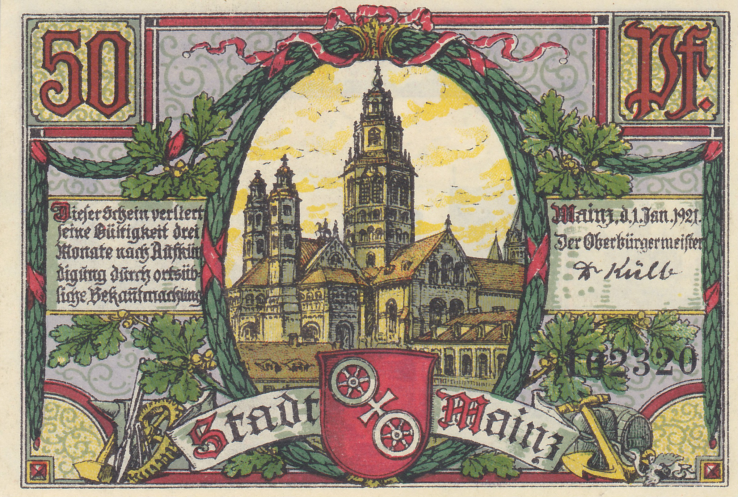 Mei-Soft © // Ca. Format: 102mm x 71mm Leider kein Bild von 50 Pfennig vom 01.05.1917