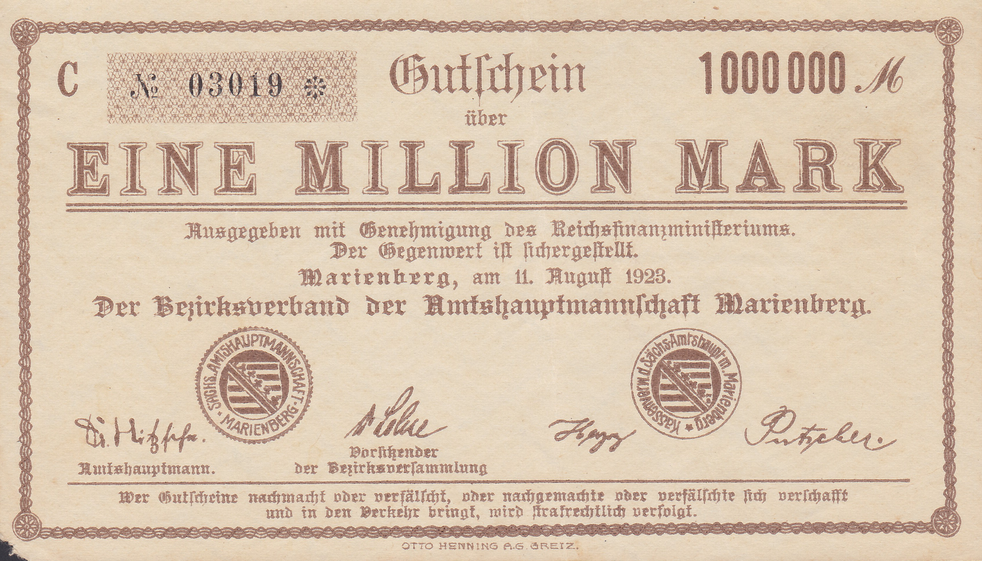 Ca. Format: 143 mm x 81 mm Leider kein Bild von 50 Pfennig vom Mai 1917